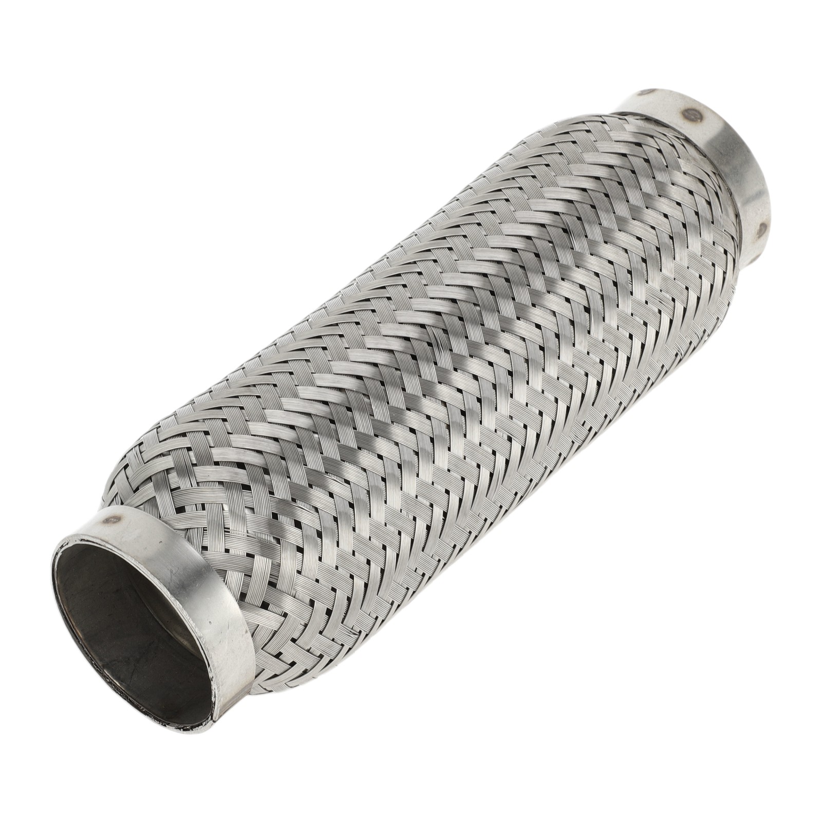 Tuyau d'échappement flexible tressé 1,96 pouce universel en acier inoxydable pour voiture