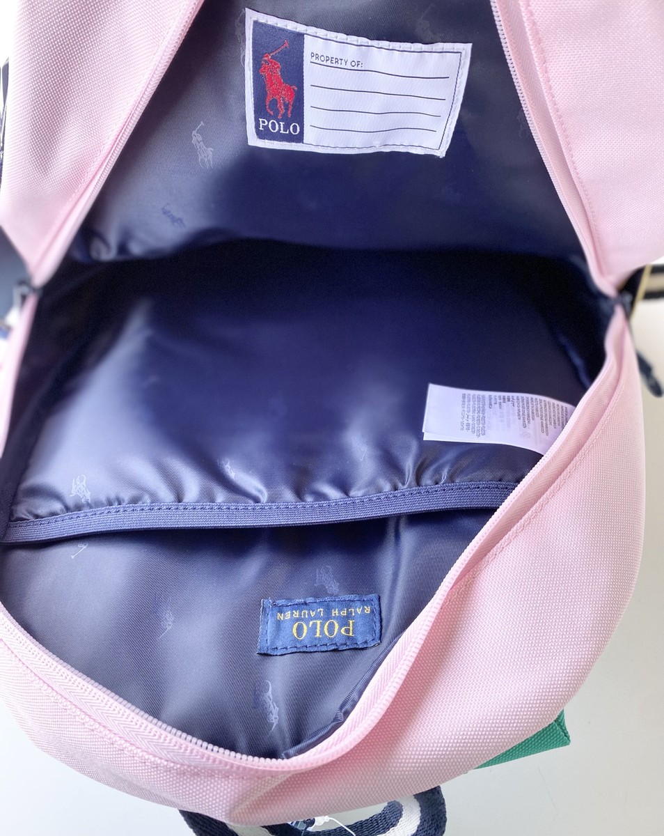 Polo Ralph Lauren Big Girls Backpack Lunch Box and Pencil Case