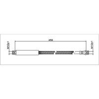 Metzger 4112039 Bremsschlauch FüR Vw Caddy 2KB 2KJ 2CB 2CJ 2KA 2KH 2CA 2CH
