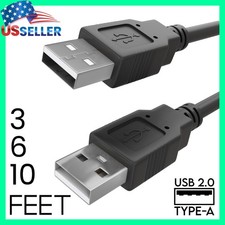 USB to USB Cable USB Type-A Male to Male Cord Data Transfer Portable Hard Drive