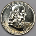 1957 Gem Proof Franklin Half Dollar 90% Silver