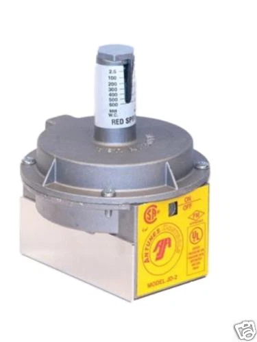Antunes 801111303 JD-2RED Air Pressure Switch 0.1 to 24 W.C. Air Flow Switch