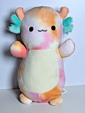 Squishmallows 10" HugMees Aksel the Axolotl Hugmee Squishmallow Peach Tie-Dye