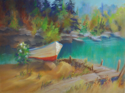 ART PASTEL 12X16 ''A Brand New Day''   by Barbara J. Twist-Ranous