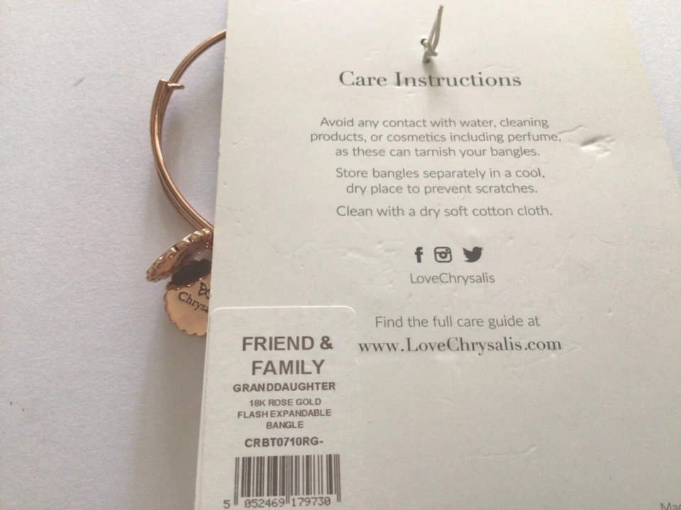 Pulseira expansível Chrysalis neta folheada a ouro rosa 18K - Imagem 2 de 4