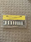 Jeu de douilles 9 pièces métriques 1/2" peu profondes avec support de rangement