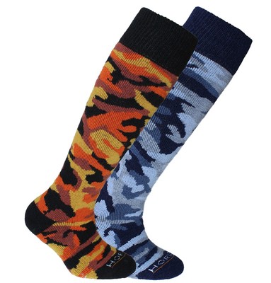 Alpine Kinder 2er-Pack Merinowollsocken - 2x 2er-Packs - kniehoch - 121 2-3