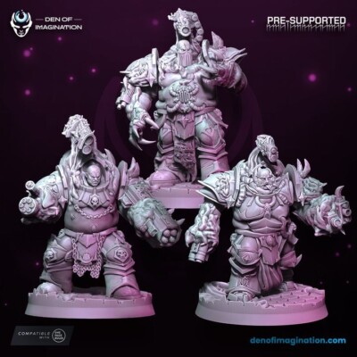 3er Set Decimators of Excess - Wild Mesh/Sci-Fi/Table Top Miniaturen