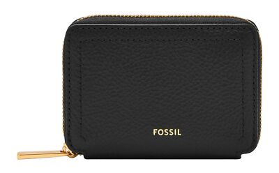 FOSSIL Logan Zip Around Card Case RFID Kartenetui Black schwarz