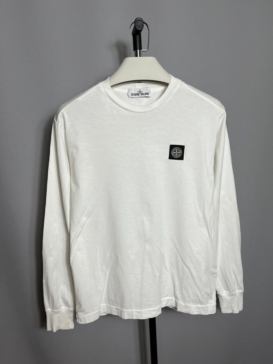 Clothing Stone Island Long Sleeve White Stone Island Men's White