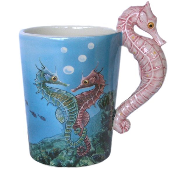 Tazza mug colazione con Manico Cavalluccio Marino 0K3Z