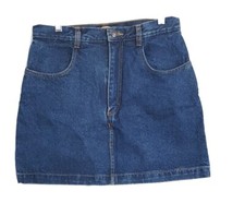 Jordache Denim Skort Womens Size M Vintage 80s Deadstock NWT Dark Wash
