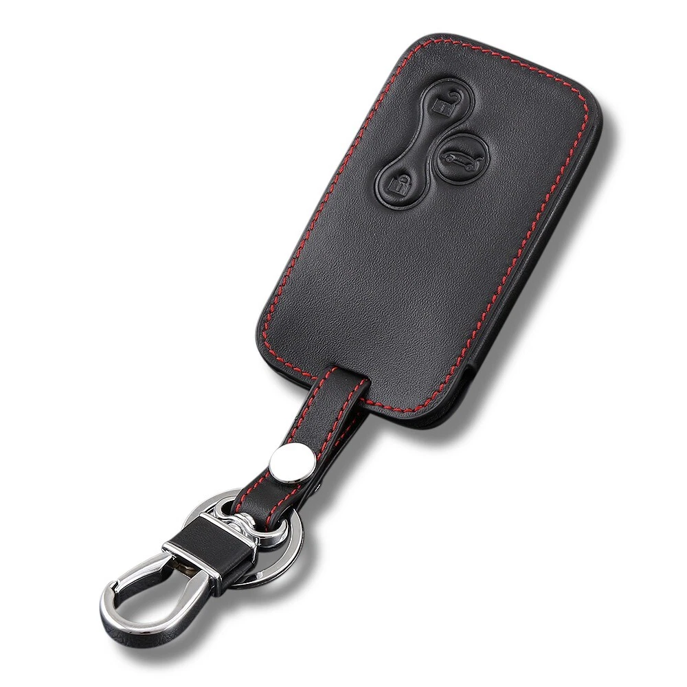 Renault Clio Car Leather Smart Key Cover Case For Scenic Megane