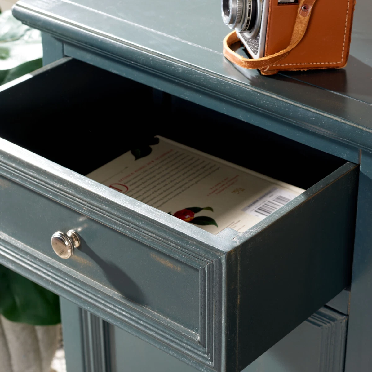 Safavieh 2024 teal nightstand