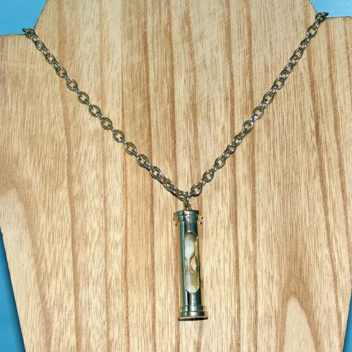Vintage hourglass best sale necklace