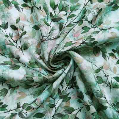 retro dress fabric Retro Circles & Florals, Brushed Poly Print