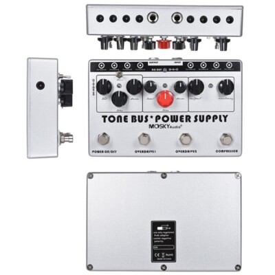 Mosky Tone Bus. 3 Multi Effect Pedal + 8 Outputs Isolated Power