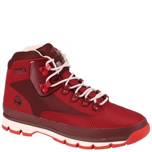 timberland euro hiker jacquard red