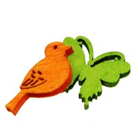 Deko Vogel Und Schmetterling Holz Streudeko Bunt 2Cm 144 Stk FrüHlingsdeko Diy