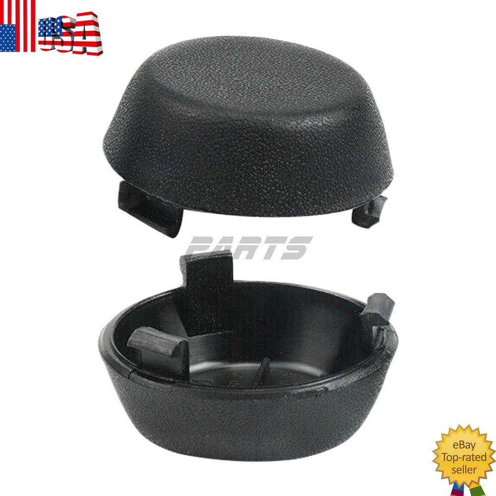 2Pcs Black Rear Bumper Dome Bolt Covers PT228-34000-BK for 2000-06 Toyota Tacoma & Tundra