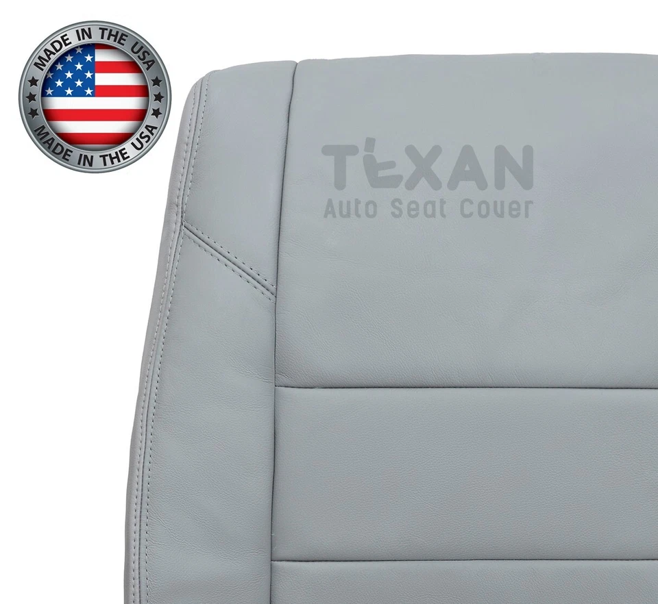 2005 2006 Toyota Tundra Passenger Lean Back Synthetic Leather Seat Cover Gray - Image 4 of 4