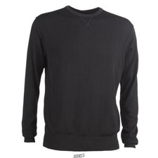 Hammacher Performance Merino Wool Sweatshirt Mens Size Large L BLACK odor Block
