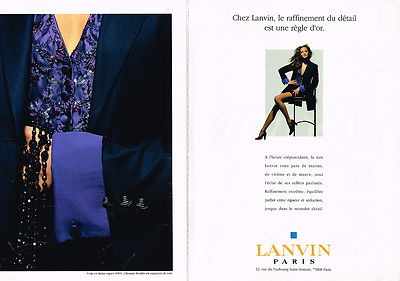 ADVERTISING ADVERTISING 074 1994 LANVIN haute couture (2 pages)