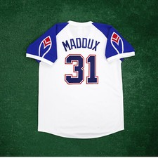 Greg Maddux 1970's Atlanta Braves Cooperstown Home Throwback Men's Jersey