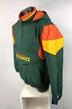 AAF Football League ARIZONA HOTSHOTS Starter Hooded Half Zip Pullover Jacket