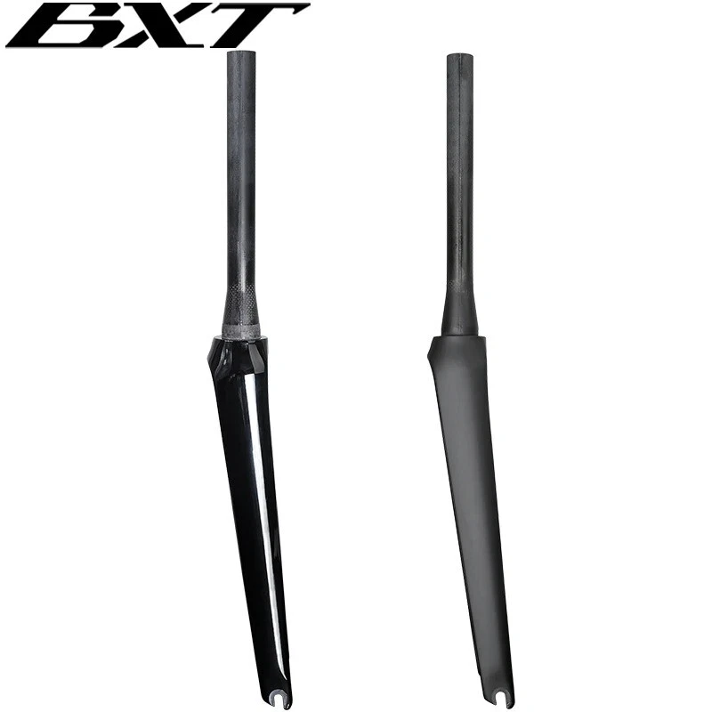 700C Fixed Gear Carbon Fiber Hard Forks for Track or Road Bike Tapered Tube - Image 4 of 4