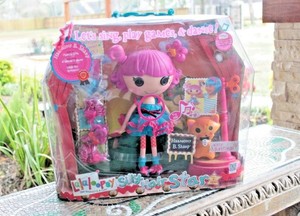 Lalaloopsy Doll Set Harmony B Sharp Silly Hair Star Kitty Rattles