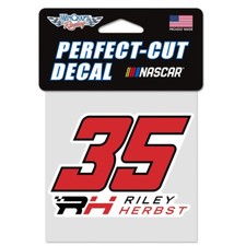 Riley Herbst 2025 Wincraft 35 Perfect Cut Decal 4x4