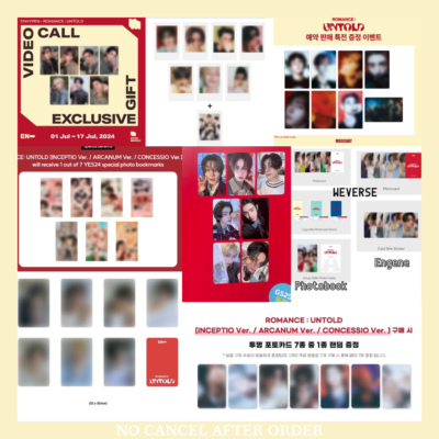 ENHYPEN ROMANCE: UNTOLD ALBUM POB PRE-ORDER BENEFITS ALL WEB