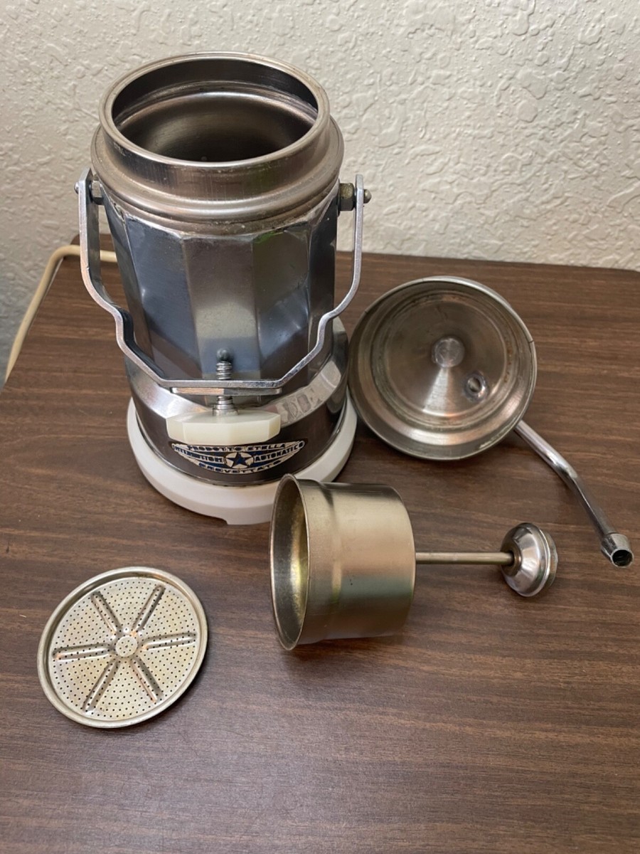 Vintage Italien Espresso Caffettiera Stella Brevettato