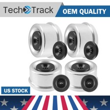 Set (4) 2.44" Dexter EZ Lube Rubber Plug Dust Cap Grease Cover Trailer Axle Hub