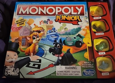 Monopoly Junior Board Game VERY GENTLY USED - ALL PIECES INCLUDED 