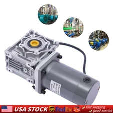 120W Gear Motor Worm Gear Gearbox Worm Gear Reducer RV Motor DC 24V 1800RPM