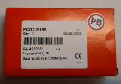 SAIA BURGESS DIGITAL INPUT MODULE 16 Eingänge PA4258445 PCD2.E165 
