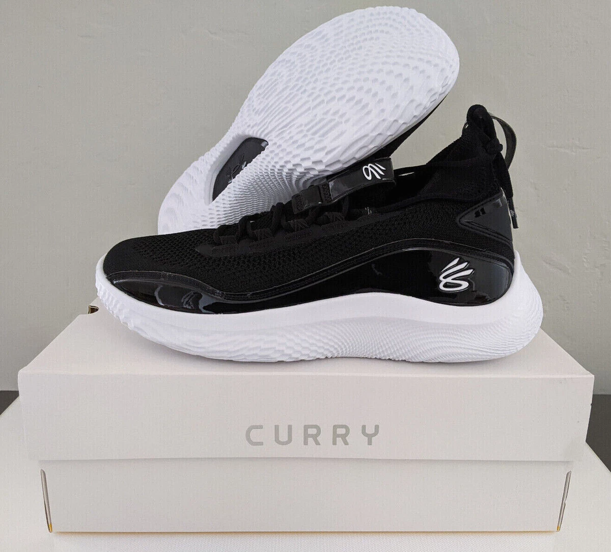 Black and white stephen curry shoes sale