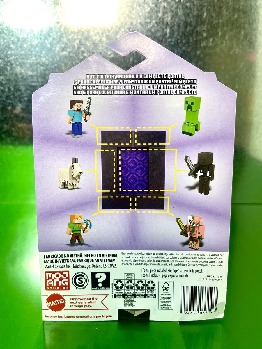 2022 Minecraft Build-a-Portal Action Figure: CREEPER (w/ Gunpowder