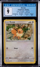 2018 POKEMON LOST THUNDER CR. ICE HOLO - LET'S PLAY #155 EEVEE CGC 9
