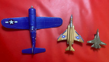 Lotto di 3 Modellini AEREI in Metallo senza marca F-4 NAVY