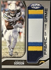 2018 Certified Fabric of the Game Prime /49 Melvin Gordon #FG-MG Jersey Patch