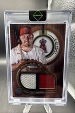 2025 Topps Tribute - Single Player Dual Relics Mike Trout #DR-MT Gold /75 (MEM)