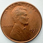 1935 D Lincoln Wheat Cent BU Red/RB Nice U.S. Copper Coin