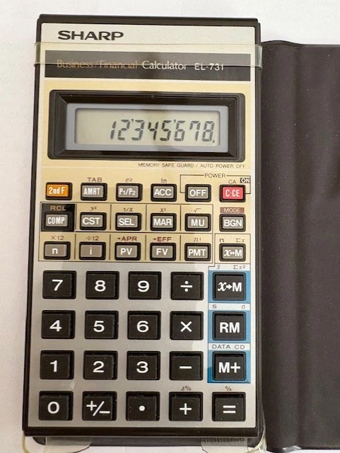 Sharp EL-731 Business/Financial Calculator with Original Manual. - Image 2 of 4