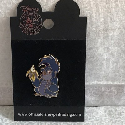 Disney Tarzan Terk The Blue Monkey With A Banana Trading Pin 2002 New On Card