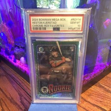 Bowman Mega Box Chrome Rookie Favorites Heston Kjerstad ROY-14 Orioles PSA 10