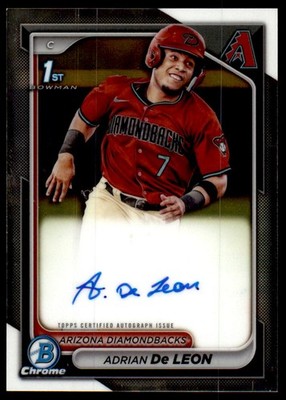 2024 Bowman Chrome #CPA-ADC Adrian De Leon Prospect Autographs Auto