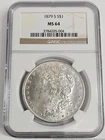 1879 S Mint Morgan Dollar MS63 MS 64 silver Dollar Coin Great tailfeathers hair